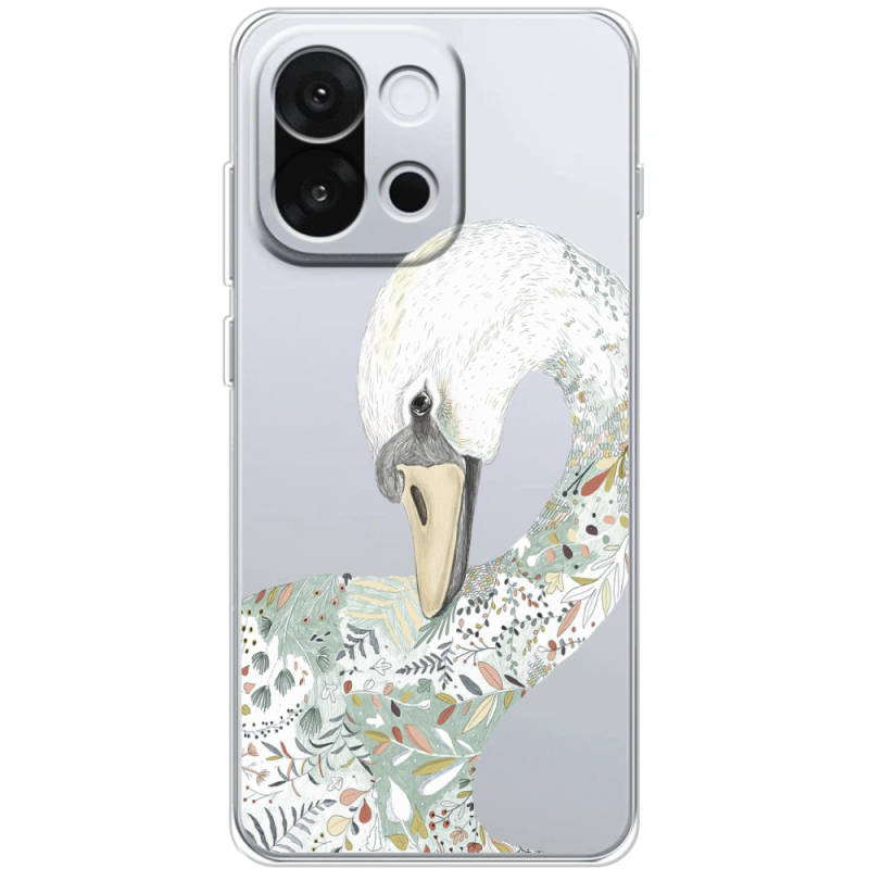 Прозорий чохол BoxFace OnePlus 13T Swan