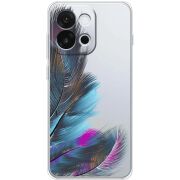 Прозорий чохол BoxFace OnePlus 13T Feathers