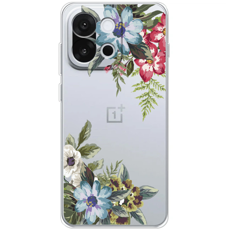 Прозорий чохол BoxFace OnePlus 13T Floral