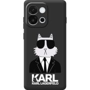 Чорний чохол BoxFace OnePlus 13T Cat in Black