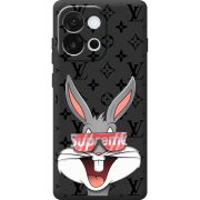 Чорний чохол BoxFace OnePlus 13T looney bunny