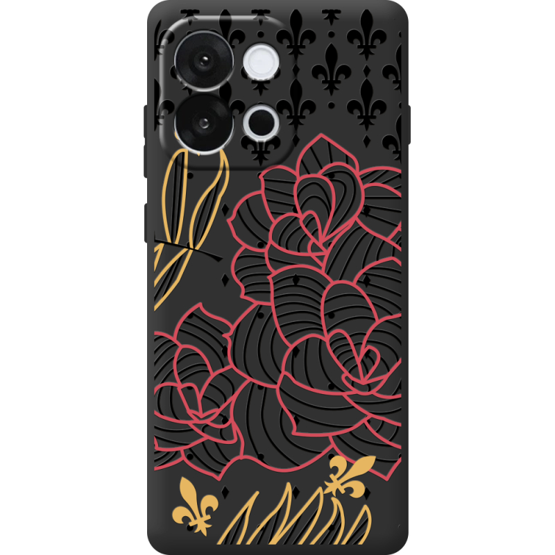 Чорний чохол BoxFace OnePlus 13T FranceFlowers