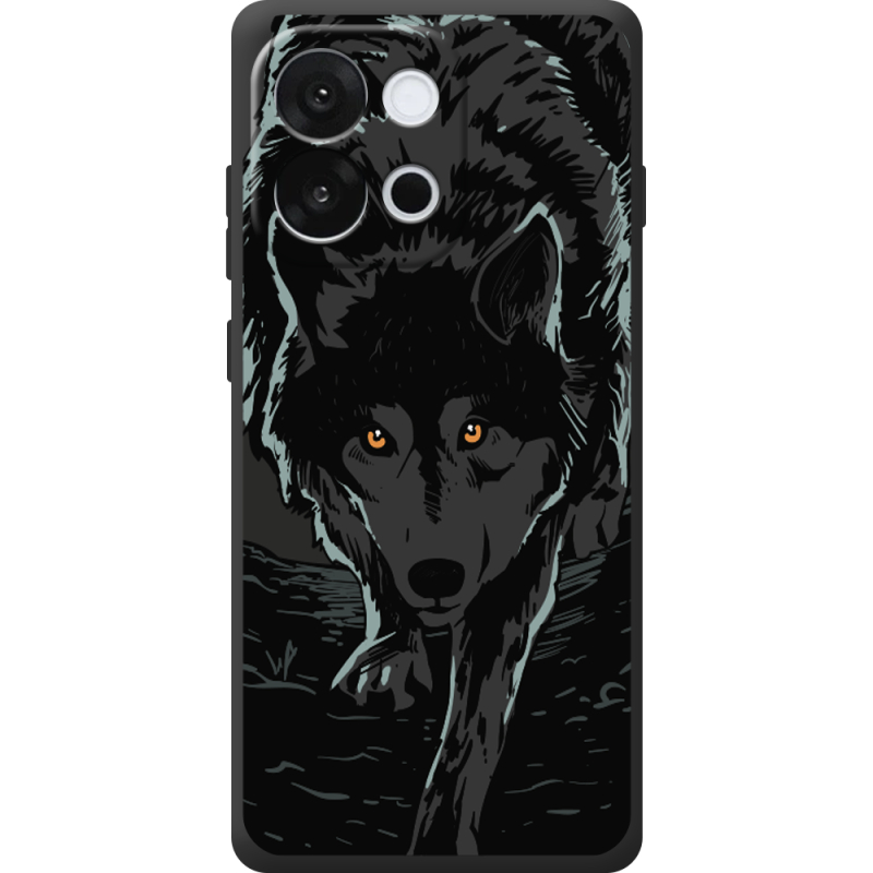 Чорний чохол BoxFace OnePlus 13T Wolf