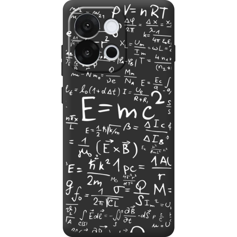 Чорний чохол BoxFace OnePlus 13T E=mc2