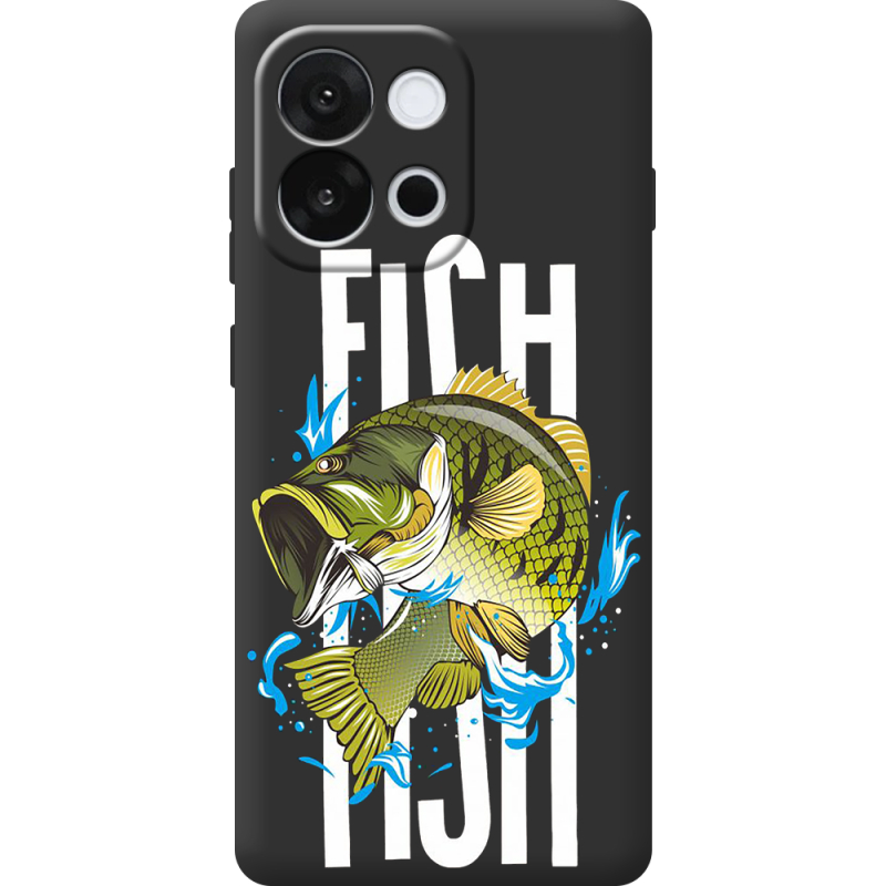 Чорний чохол BoxFace OnePlus 13T Fish