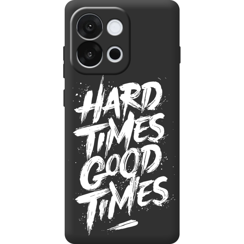 Чорний чохол BoxFace OnePlus 13T Hard Times Good Times