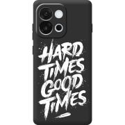 Чорний чохол BoxFace OnePlus 13T Hard Times Good Times