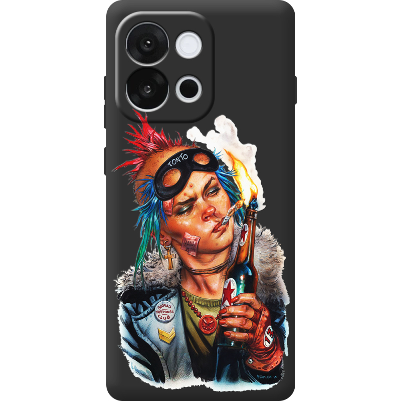 Чорний чохол BoxFace OnePlus 13T Tanker Girl