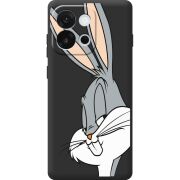 Чорний чохол BoxFace OnePlus 13T Lucky Rabbit