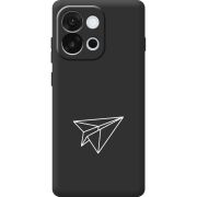 Чорний чохол BoxFace OnePlus 13T Paper Plane