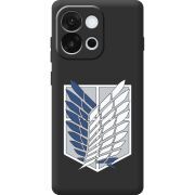 Чорний чохол BoxFace OnePlus 13T Атака Титанов Крылья Свободы