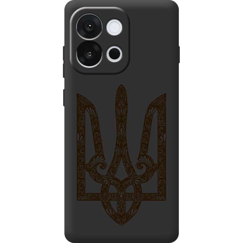 Чорний чохол BoxFace OnePlus 13T Ukrainian Trident