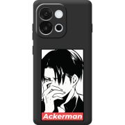 Чорний чохол BoxFace OnePlus 13T Attack On Titan - Ackerman