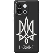 Чорний чохол BoxFace OnePlus 13T Тризуб монограмма ukraine