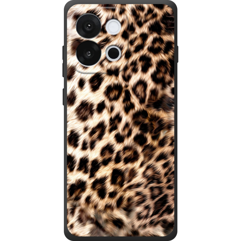 Чорний чохол BoxFace OnePlus 13T Леопардовий