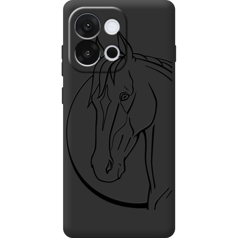 Чорний чохол BoxFace OnePlus 13T Horse