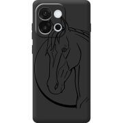 Чорний чохол BoxFace OnePlus 13T Horse