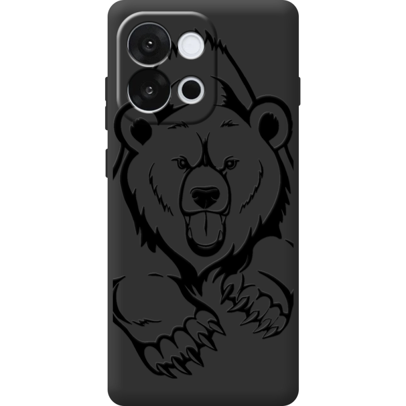 Чорний чохол BoxFace OnePlus 13T Grizzly Bear