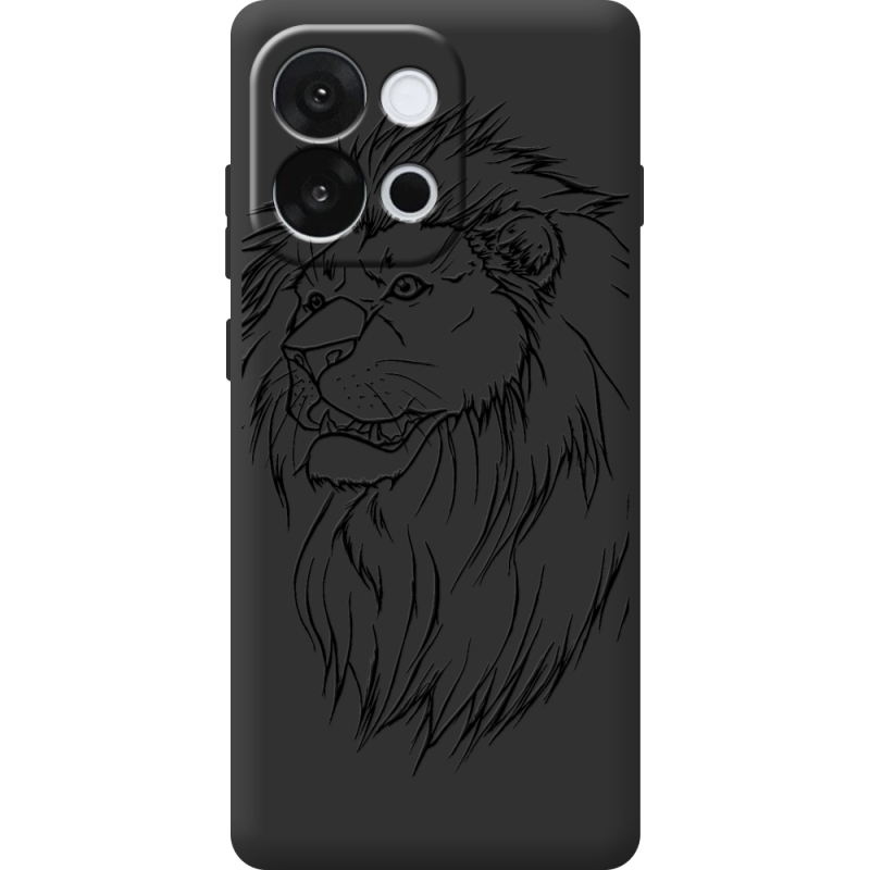 Чорний чохол BoxFace OnePlus 13T Lion