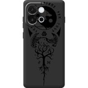 Чорний чохол BoxFace OnePlus 13T Hugin and Munin