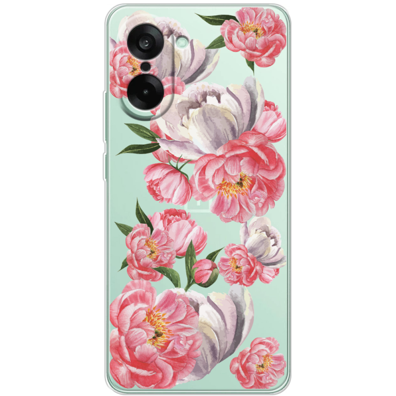 Прозорий чохол BoxFace OnePlus Ace 5 Racing Peony Watercolor Style
