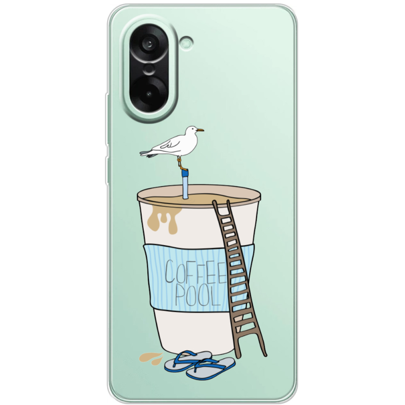 Прозорий чохол BoxFace OnePlus Ace 5 Racing Segull in Cofee Pool