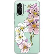 Прозорий чохол BoxFace OnePlus Ace 5 Racing Cherry Blossom