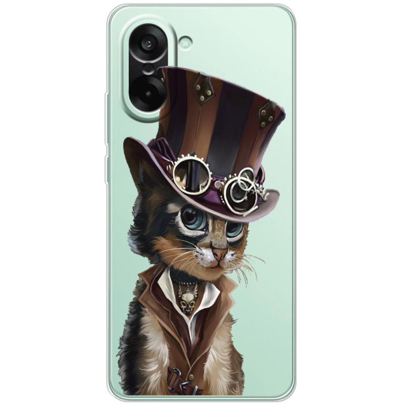 Прозорий чохол BoxFace OnePlus Ace 5 Racing Steampunk Cat