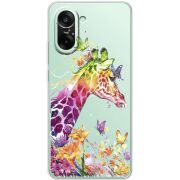 Прозорий чохол BoxFace OnePlus Ace 5 Racing Colorful Giraffe