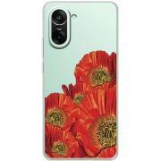 Прозорий чохол BoxFace OnePlus Ace 5 Racing Red Poppies