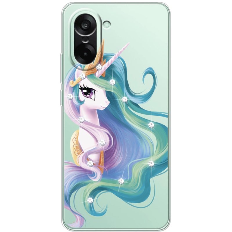 Чохол зі стразами OnePlus Ace 5 Racing Unicorn Queen