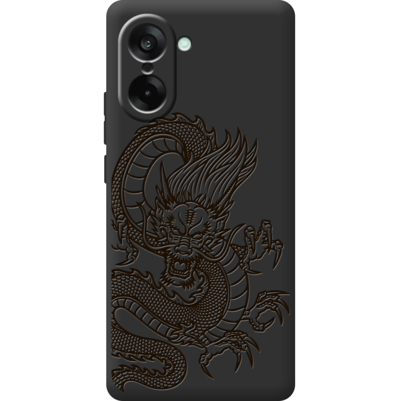 Чорний чохол BoxFace OnePlus Ace 5 Racing Chinese Dragon
