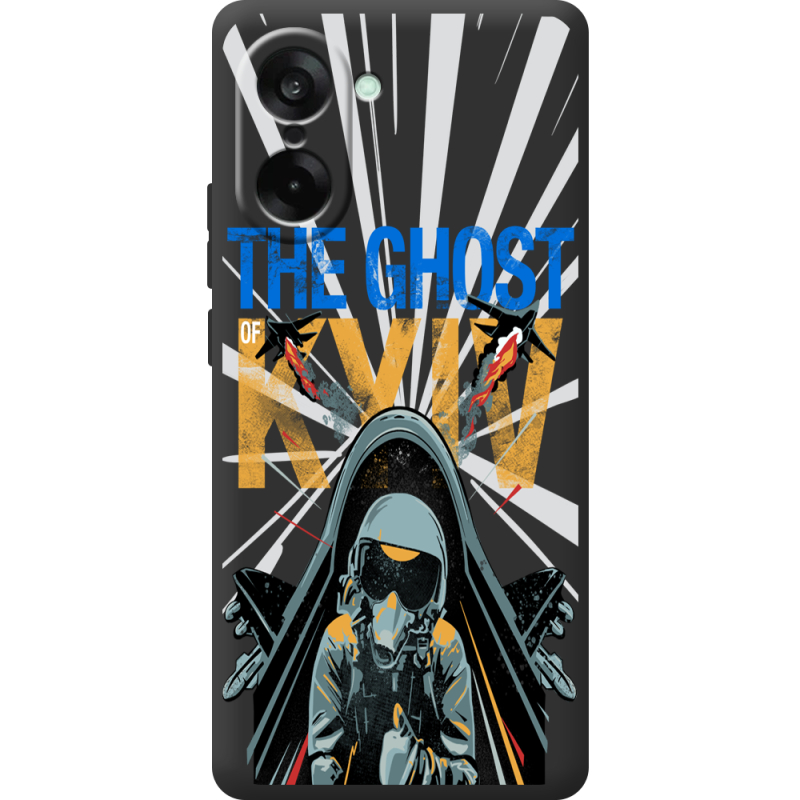 Чорний чохол BoxFace OnePlus Ace 5 Racing Привид Києва в дії