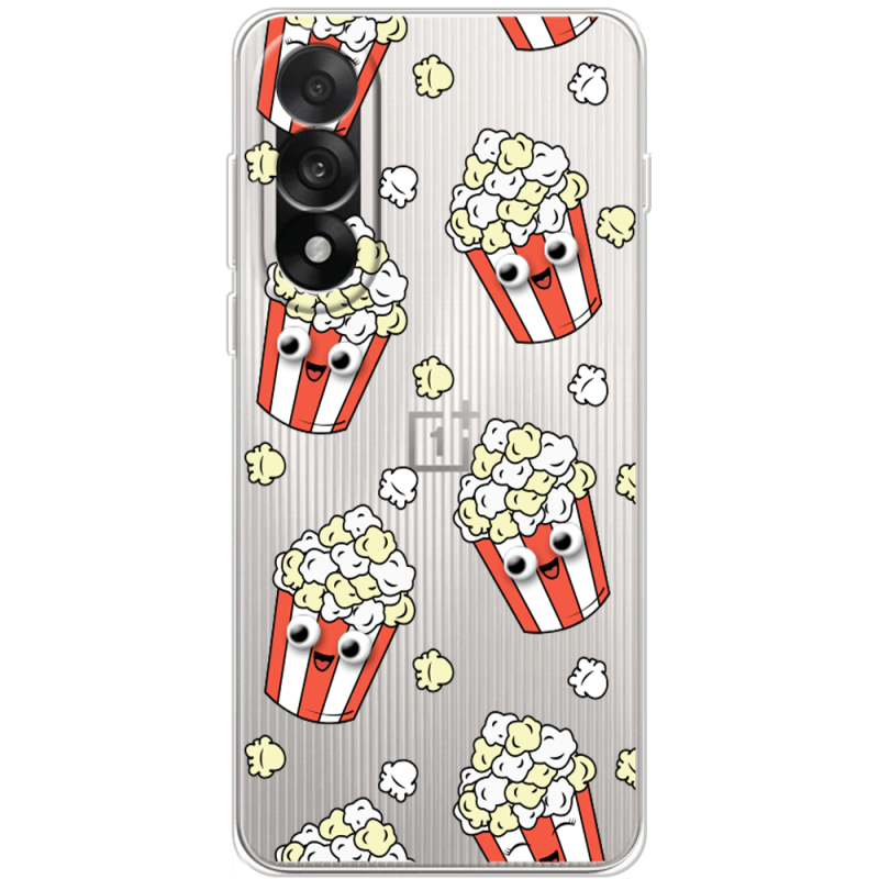 Прозорий чохол BoxFace OnePlus Ace 5 Ultra с 3D-глазками Popcorn