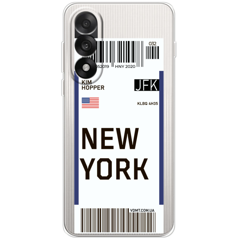 Прозорий чохол BoxFace OnePlus Ace 5 Ultra Ticket New York