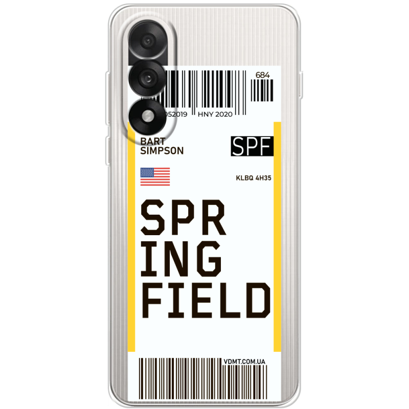 Прозорий чохол BoxFace OnePlus Ace 5 Ultra Ticket Springfield