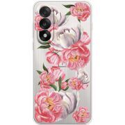 Прозорий чохол BoxFace OnePlus Ace 5 Ultra Peony Watercolor Style