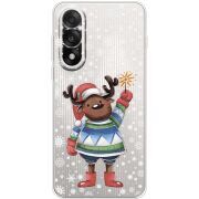 Прозорий чохол BoxFace OnePlus Ace 5 Ultra Christmas Deer with Snow