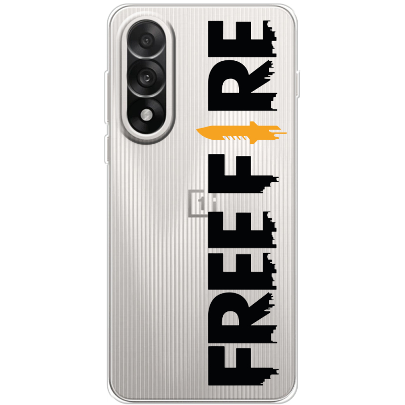 Прозорий чохол BoxFace OnePlus Ace 5 Ultra Free Fire Black Logo