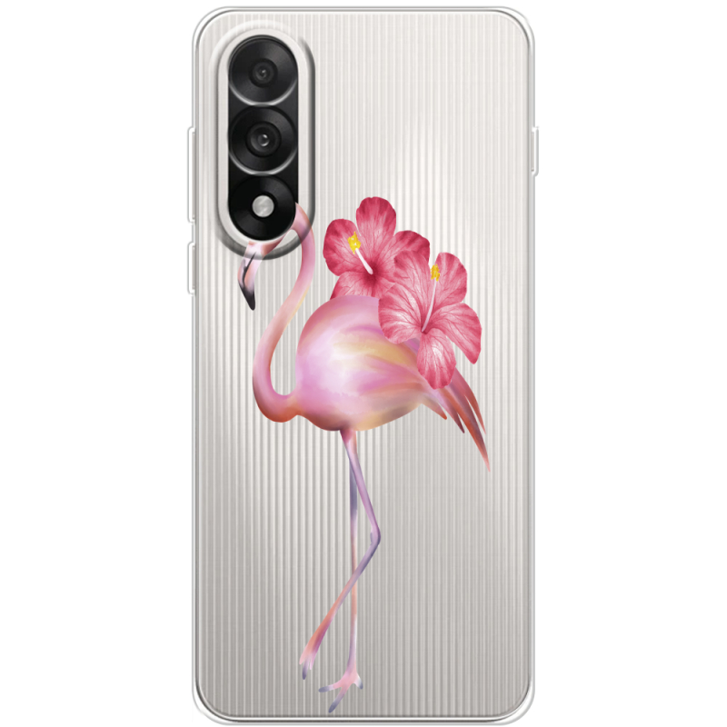 Прозорий чохол BoxFace OnePlus Ace 5 Ultra Floral Flamingo