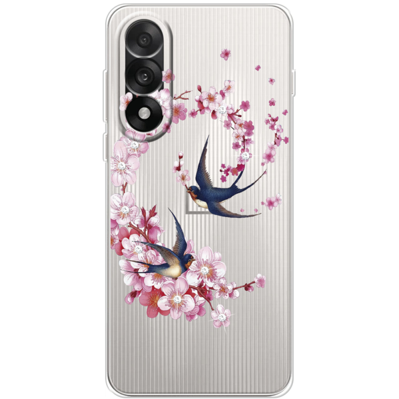 Чохол зі стразами OnePlus Ace 5 Ultra Swallows and Bloom