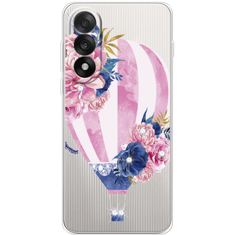 Чохол зі стразами OnePlus Ace 5 Ultra Pink Air Baloon