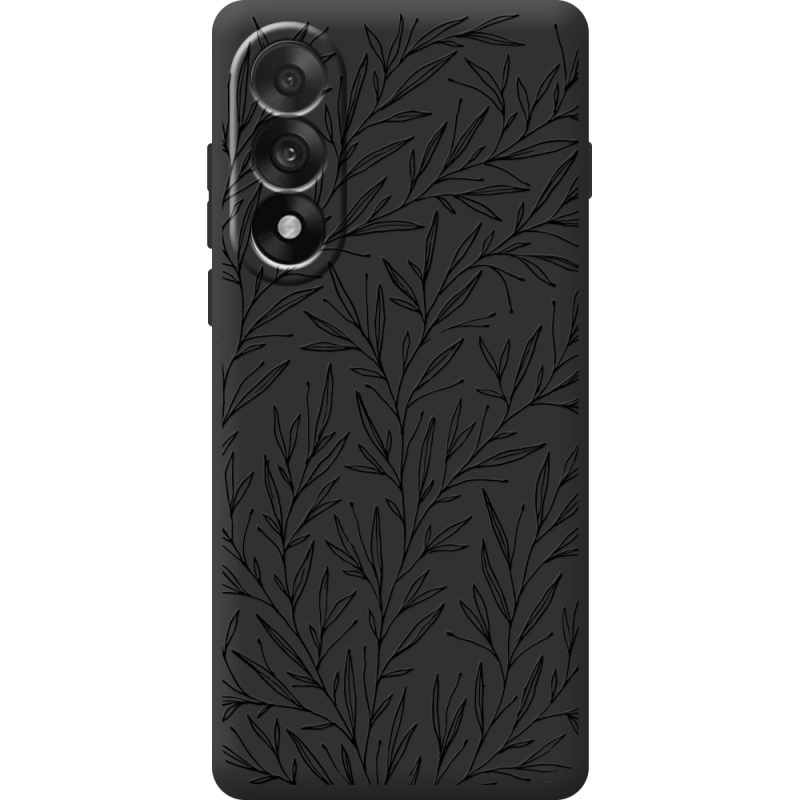 Чорний чохол BoxFace OnePlus Ace 5 Ultra Leaves