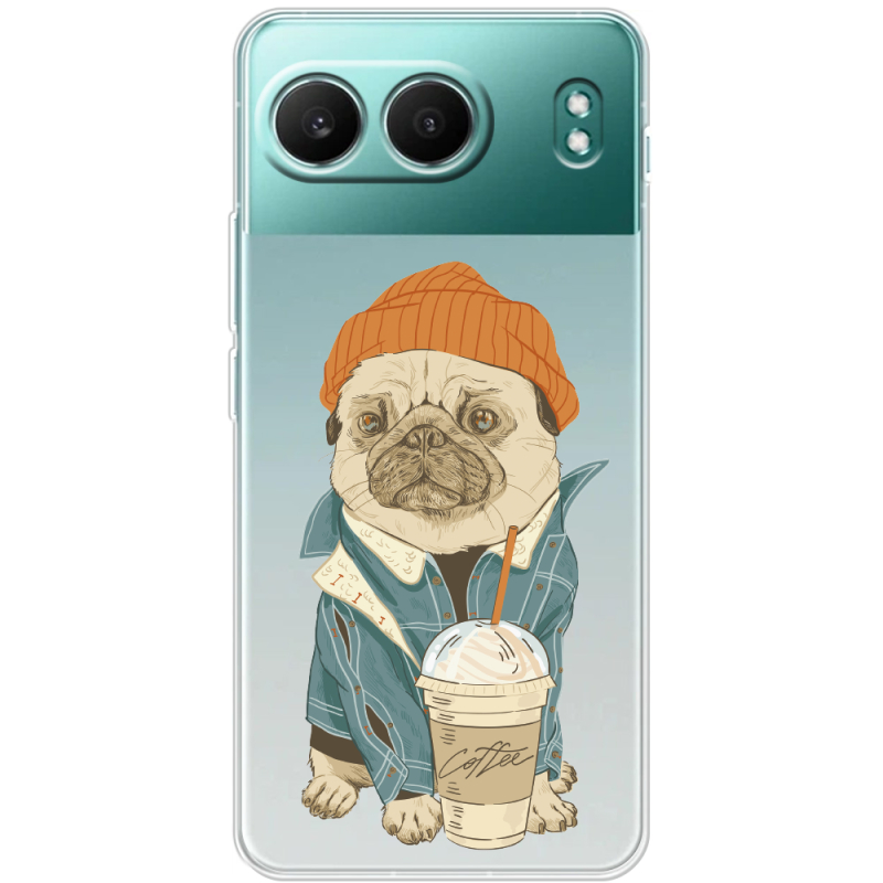 Прозорий чохол BoxFace OnePlus Nord 4 Dog Coffeeman