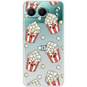 Прозорий чохол BoxFace OnePlus Nord 4 с 3D-глазками Popcorn