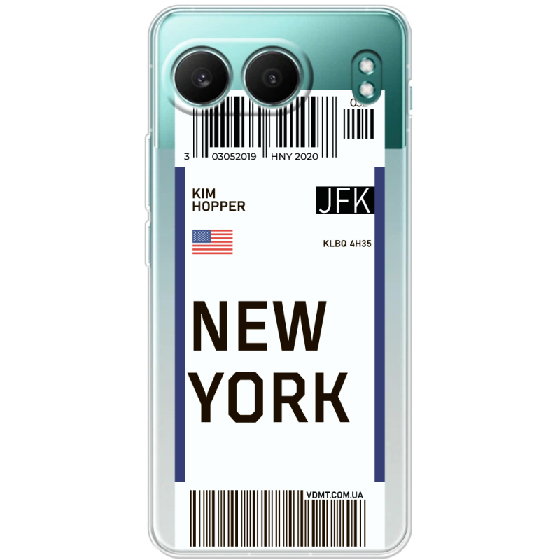 Прозорий чохол BoxFace OnePlus Nord 4 Ticket New York