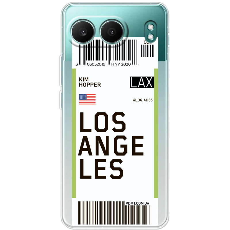 Прозорий чохол BoxFace OnePlus Nord 4 Ticket Los Angeles