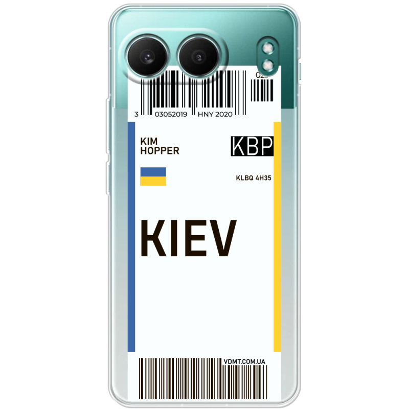 Прозорий чохол BoxFace OnePlus Nord 4 Ticket Kiev