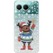 Прозорий чохол BoxFace OnePlus Nord 4 Christmas Deer with Snow