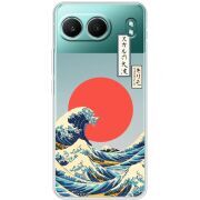 Прозорий чохол BoxFace OnePlus Nord 4 Большая волна в Канагаве